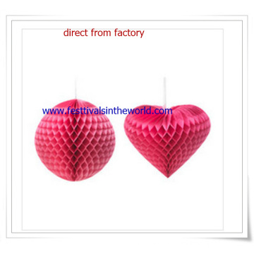 Heart Shaped Paper Lantern Honeycomb Ball 2015 Honeycomb